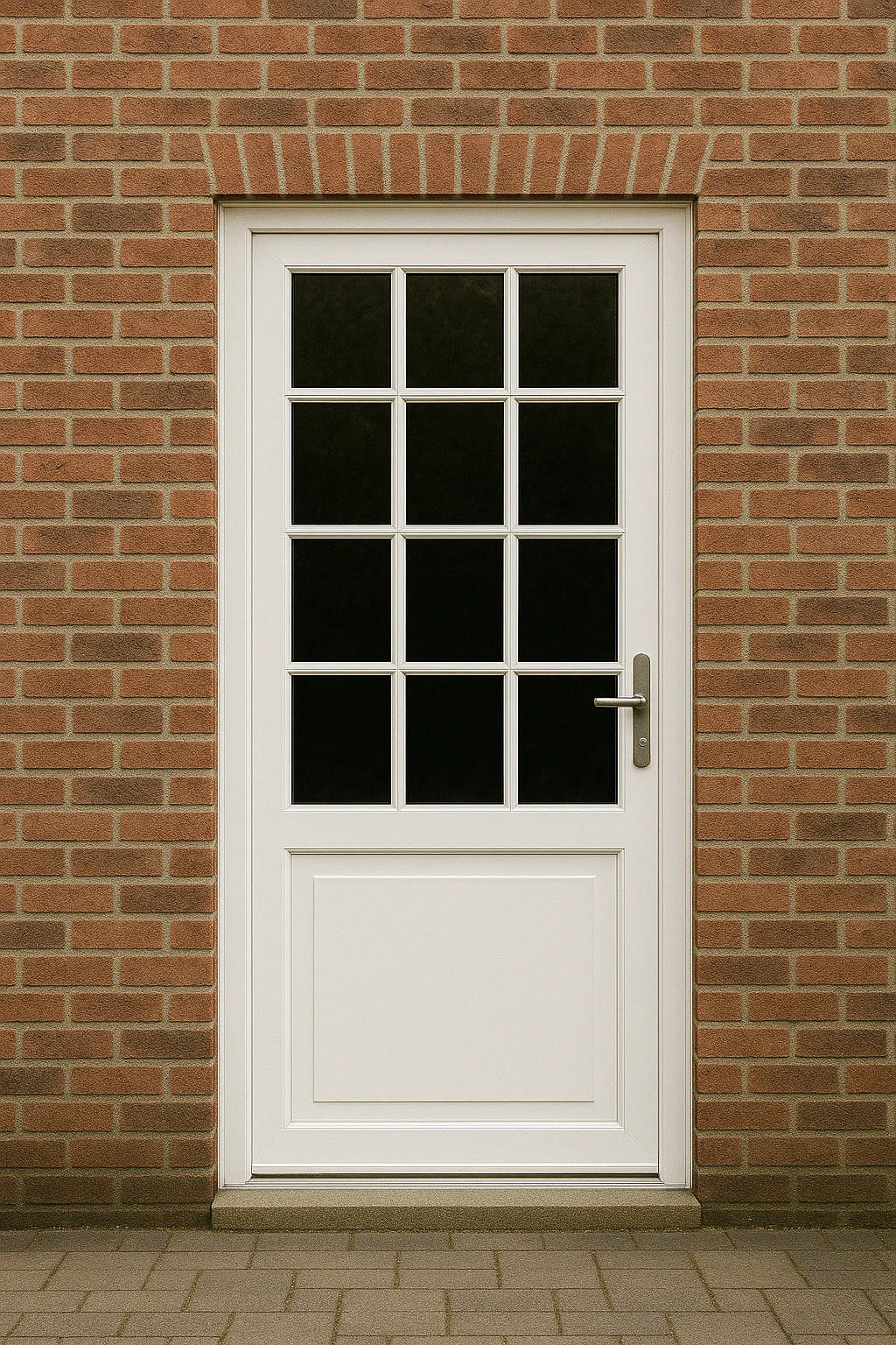 PVC single door for home extension — available in white and anthracite grey